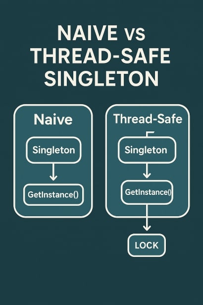 Naive vs Thread‑Safe Singleton