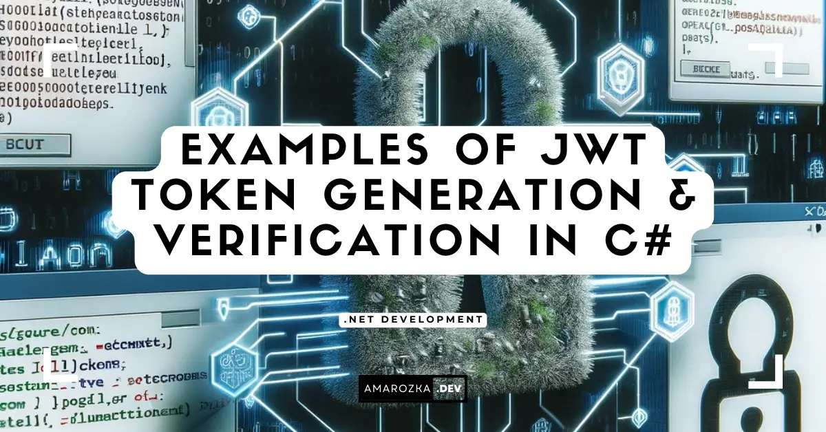 Examples of JWT Token Generation & Verification in C#