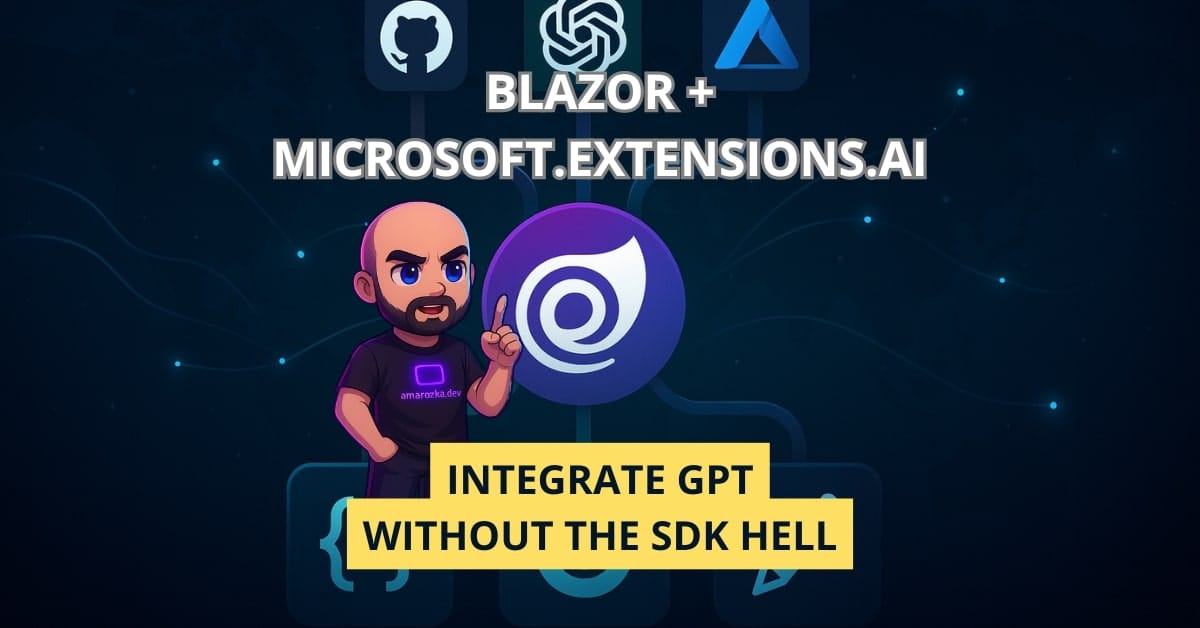 Blazor + Microsoft.Extensions.AI: Integrate GPT Without the SDK Hell